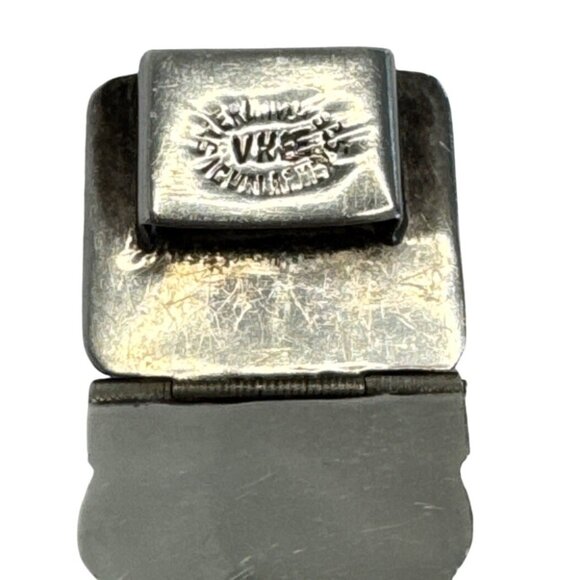 Vintage VKEE .925 Sterling Silver W/ Abalone Stone Taxco Bracelet - Picture 7 of 7